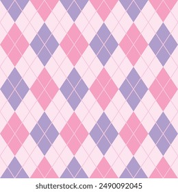 Argyle seamless pattern. Vector background. Texture for print, textile, fabric.