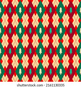 Argyle seamless vector pattern background. Pattern of a rhombuses.