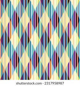 Argyle seamless vector pattern background. Pattern of a rhombuses.
