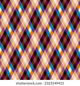 Argyle seamless vector pattern background. Pattern of a rhombuses.