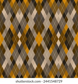 Argyle seamless vector pattern background. Pattern of a rhombuses.