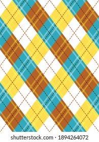 argyle style seamless vector pattern