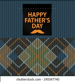 Argyle Sweater Background and happy father's day