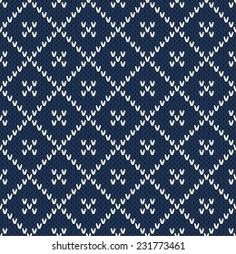 Argyle Sweater Design. Seamless Pattern