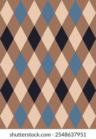 Argyle traditional vector pattern.Seamless geometric illustration pattern.Scotland argyll intarsia pastel element style .Design for fabric clothing,sweater,socks,wrapping,tablecloth,blanket,decoration