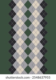 Argyle traditional vector pattern.Seamless geometric illustration pattern.Scotland argyll intarsia pastel element style .Design for fabric clothing,sweater,socks,wrapping,tablecloth,blanket,decoration