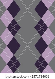 Argyle traditional vector pattern.Seamless geometric illustration pattern.Scotland argyll intarsia pastel element style .Design for fabric clothing,sweater,socks,wrapping,tablecloth,blanket,decoration