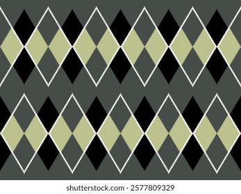 Argyle traditional vector pattern.Seamless geometric illustration pattern.Scotland argyll intarsia pastel element style .Design for fabric clothing,sweater,socks,wrapping,tablecloth,blanket,decoration