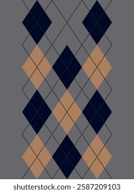 Argyle traditional vector pattern.Seamless geometric illustration pattern.Scotland argyll intarsia pastel element style .Design for fabric clothing,sweater,socks,wrapping,tablecloth,blanket,decoration