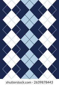 Argyle traditional vector pattern.Seamless geometric illustration pattern.Scotland argyll intarsia pastel element style .Design for fabric clothing,sweater,socks,wrapping,tablecloth,blanket,decoration