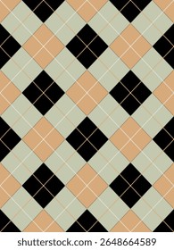 Argyle tradicional vetor pattern.Seamless geometric ilustration pattern.Scotland argyll intarsia pastel element style .Design para roupas de tecido,suéter,meias,envoltório,toalha de mesa,cobertor,decoração