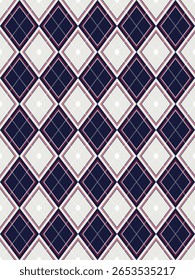 Argyle tradicional vetor pattern.Seamless geometric ilustration pattern.Scotland argyll intarsia pastel element style .Design para roupas de tecido,suéter,meias,envoltório,toalha de mesa,cobertor,decoração
