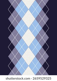 Argyle traditional vector pattern.Seamless geometric illustration pattern.Scotland argyll intarsia pastel element style .Design for fabric clothing,sweater,socks,wrapping,tablecloth,blanket,decoration