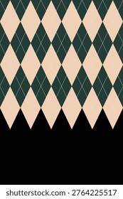 Argyle traditional vector pattern.Seamless geometric illustration pattern.Scotland argyll intarsia pastel element style.Design for fabric clothing,sweater,socks,wrapping,tablecloth,blanket,decoration.