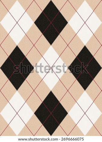 Argyle traditional vector pattern.Seamless geometric illustration pattern.Scotland argyll intarsia pastel element style.Design for fabric clothing,sweater,socks,wrapping,tablecloth,blanket,decoration.