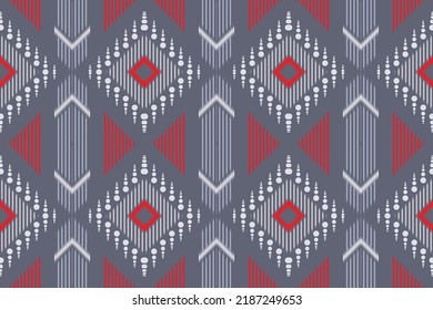 Argyle Tribal Ethnic Seamless Pattern. Ikat fabric Aztec tribal background. Folk embroidery, Indian, Scandinavian, Gypsy, Mexican, African rug, wallpaper.