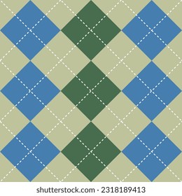 Argyle vector pattern. Argyle pattern. spring tone color argyle pattern. Seamless geometric pattern for clothing, wrapping paper, backdrop, background, gift card, sweater.