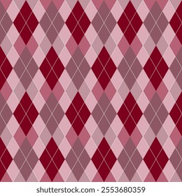 Argyle vector pattern squares Seamless geometric background for clothing, wrapping paper, backdrop, for cards.