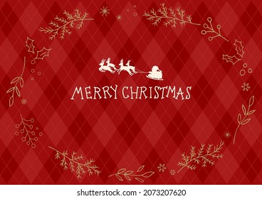 argyll pattern and Christmas background