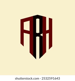 ARH creative minimalist letter logo. ARH unique vector initials alphabet letter logo design
