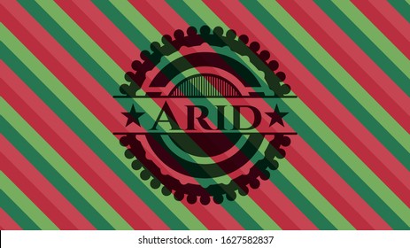 Arid christmas emblem background. Vector Illustration. Detailed.
