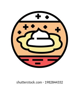 arid climates color icon vector. arid climates sign. isolated symbol illustration