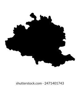 Ariege department map, administrative division of France. Vector illustration.