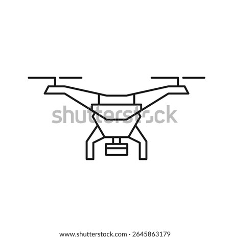 Ariel Drone Editable line icon