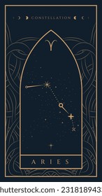 Aries Astrological Constellation Zodiac Illustration