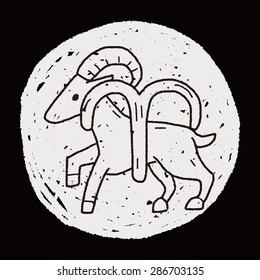 aries Constellation doodle
