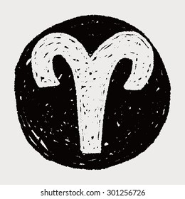 aries Constellation doodle