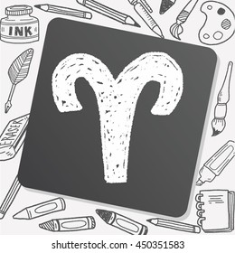 aries Constellation doodle
