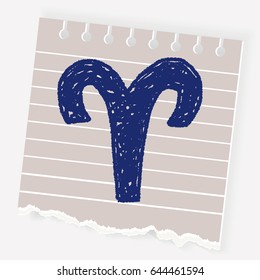 aries Constellation doodle