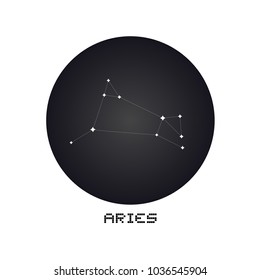 Aries constellation illustration