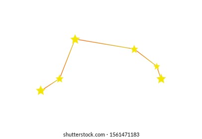Aries constellation symbol vector illustration