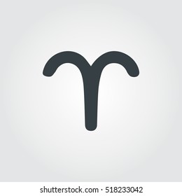 Aries Icon Design Illustration Template