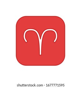 Aries Icon for Graphic Design Projects