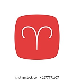 Aries Icon for Graphic Design Projects