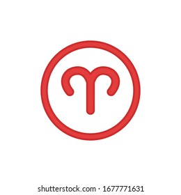 Aries Icon for Graphic Design Projects