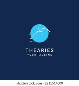 The Aries logo desing icon vector