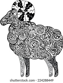 Aries, monochrome