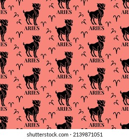 aries seamless pattern perfect for background or wallpaper