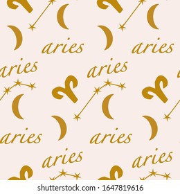 aries seamless pattern, perfect to use on the web or in print