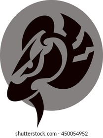 Aries Sign Tribal