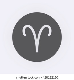 Aries sign . Vector illustration