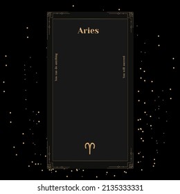 Aries Signs, Zodiac Background. Beautiful vector images in the middle of a stellar galaxy with the constellation Aries in front of the sphere with the symbol of the constellation Aries.