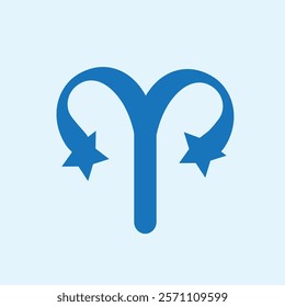 The Aries symbol, represented by the ram, is a bold and dynamic emblem of energy, courage, and pioneering spirit.