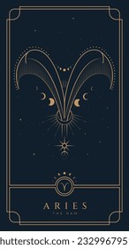 Aries Symbol Zodiac Vintage  Illustration