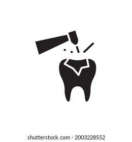  aries treatment line icon. Isolated vector element.
