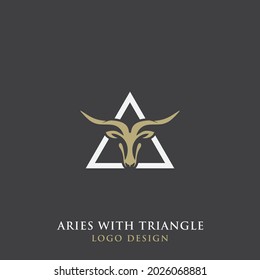 ARIES WITH TRIANGLE LOGO DESIGN